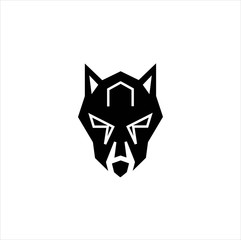 wolf head line logo icon vector stock , logo wolf abstract , logo head wolf 