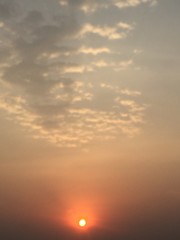 beautiful sunrise in the early morning