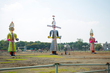 Dussehra celebration ( India) ravana kumbhakarna meghnath
