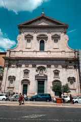 Fototapeta na wymiar church of st francis of assisi italy