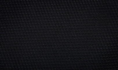 Black polyester fabric surface