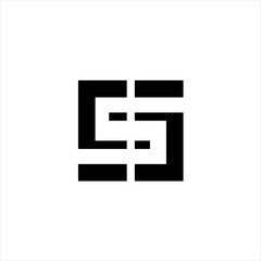 Fototapeta na wymiar letter S logo design vector image , box letter s logo design 