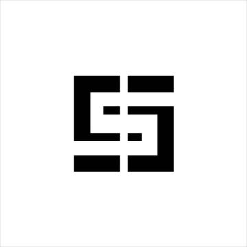  letter S  logo design vector image , box letter s logo design 