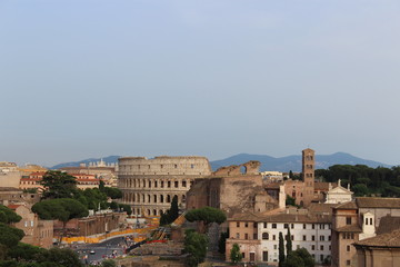 Fototapeta na wymiar view of the city of rome