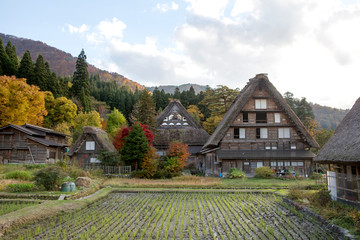 Historic village of Shirakawago in Japan