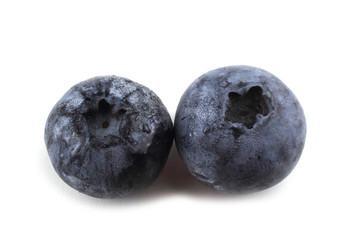 Blueberries isolated on white background