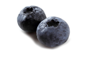 Blueberries isolated on white background