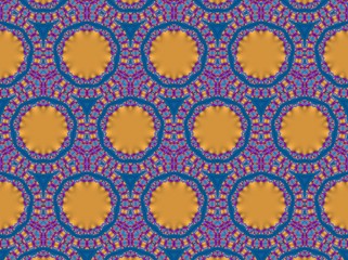 abstract seamless fluffy bright yellow and purple pattern