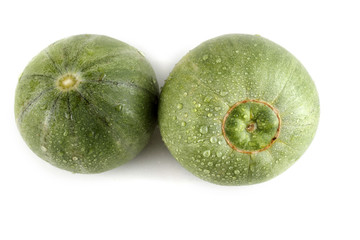 Melons isolated on white background