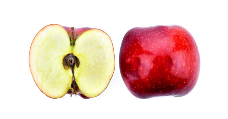 Apple on a white background