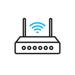 wi fi router icon, vector illustration