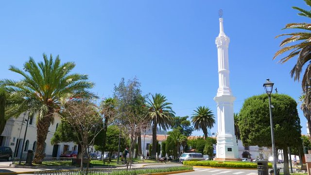 Sucre Bolivia Liberty Square obelisk