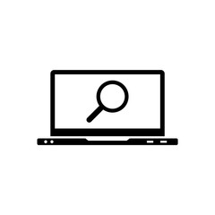 Vector icon search for files on a computer.