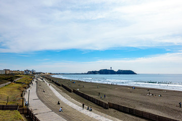 【神奈川県 江ノ島】湘南の海風景