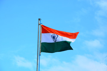 Fototapeta na wymiar Indian flag during the independence day