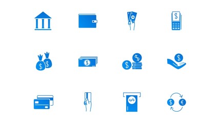 payment and money icons
.Cash, Wallet and Coins.vector illustration