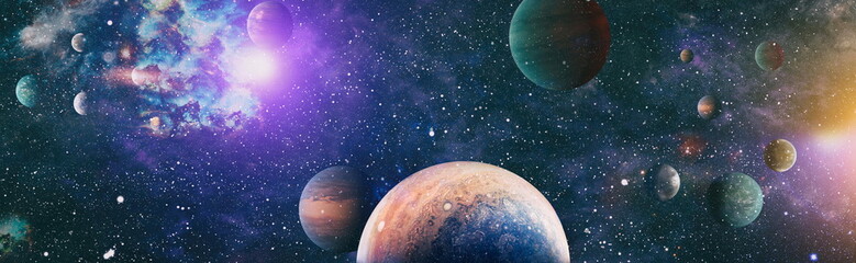 Space background with nebulas and stars. This image elements furnished by NASA