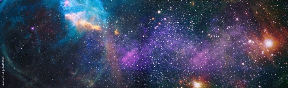 Wall mural high quality space background. elements of this image furnished by nasa.