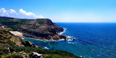 Along the shore from the Cabo de Roca. The beauty of the Atlantic ocean is high here!
