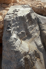 Ruins in Masada, Israel