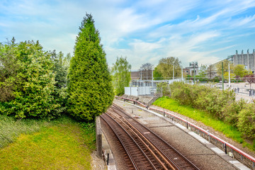 Obraz premium railway in the park