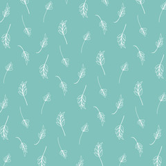 flora pattern with line art