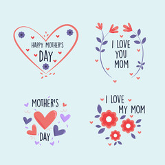 mothers day badges international collection