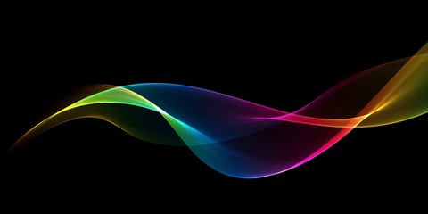  Abstract rainbow light wave futuristic background

