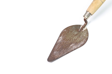 Smooth plaster isolated on white background