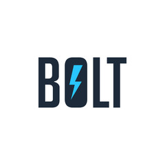 Modern Clean Template Logo Design Professional, Letter B for Bolt or Lightning, Thunderbolt, Storm