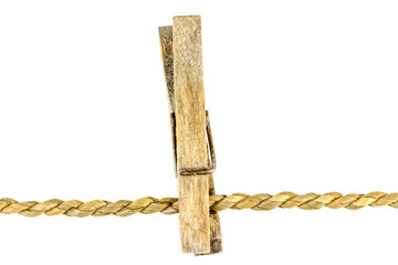 pince à linge sur ficelle 