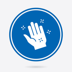 Hand washing - vector icon. Illustration isolated. Simple pictogram.