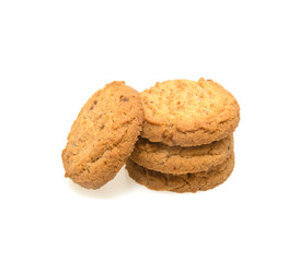 cookies isolated on white background. Sweet biscuits.