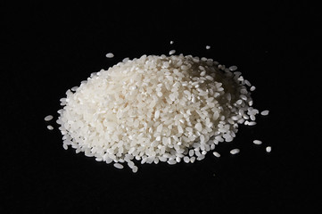 rice black background