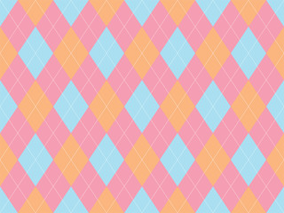 Argyle pattern seamless. Fabric texture background. Classic argill vector ornament