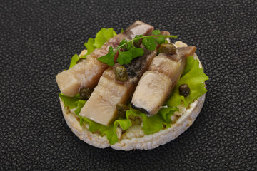 Snack with herring