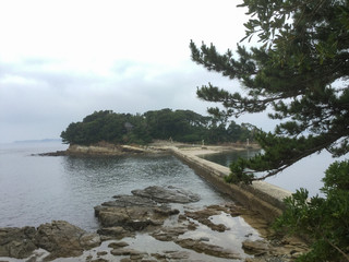 The road to Tsutsushima, where the Sakushima Benzaiten