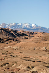 Atlas mountains in middle of Morocco