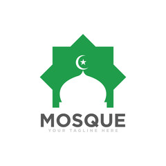 Mosque Logo Icon Design Vector