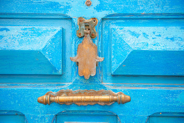 Hand of Fatima, a traditional door knocker in Morocco