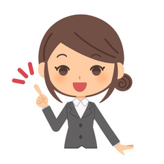 説明する会社員