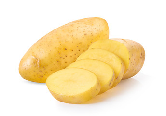  potato on white background