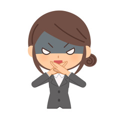 怒りながらダメ出しをする会社員