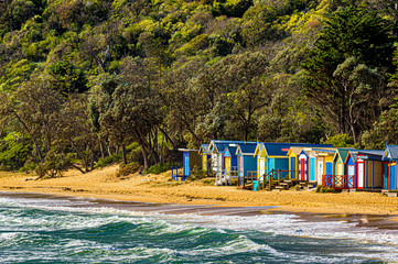 Huts On A Beach
