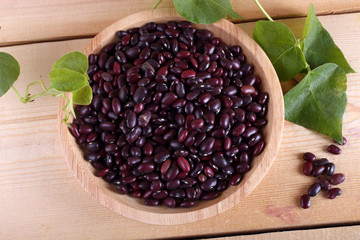 Kidney beans on table