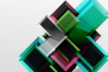 Fototapeta premium Metal arrow shape background. Abstract geometric background with 3d effect composition For Wallpaper, Banner, Background, Card, Book Illustration, landing page