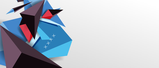 Trendy simple triangle abstract background, dynamic motion concept. Vector Illustration For Wallpaper, Banner, Background, Card, Book Illustration, landing page