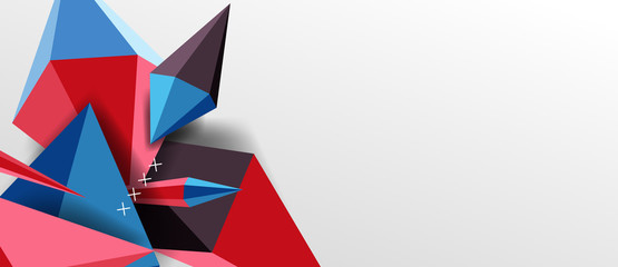 Fototapeta premium Trendy simple triangle abstract background, dynamic motion concept. Vector Illustration For Wallpaper, Banner, Background, Card, Book Illustration, landing page