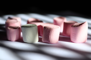 close up of pink candy