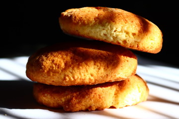 bread on a plate